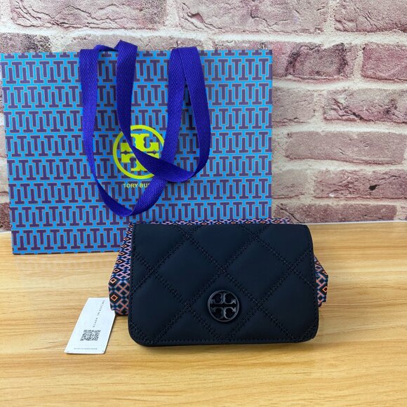 Tory Burch Handbags - Brand New Tory Burch Willa Matte Card Case Wallet Black